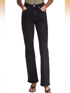 Levi's Black Flare Jeans - High Waist Wide Leg, 29x32L